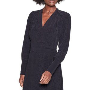 NWT Equipment Claira Cocktail Sparkle Wrap Dress